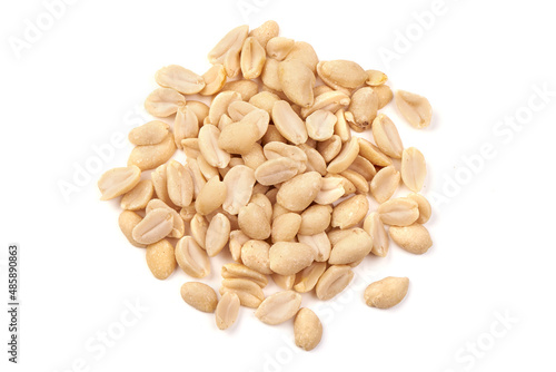 Peanut, Nuts, isolated on white background.
