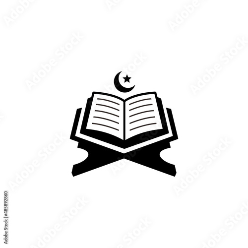 Al quran simple flat icon vector illustration photo