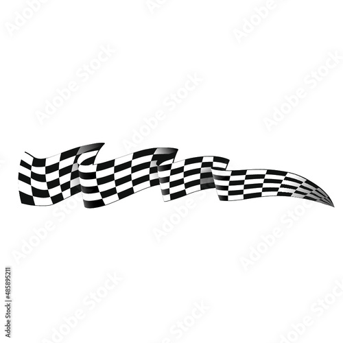 checkered flag waving