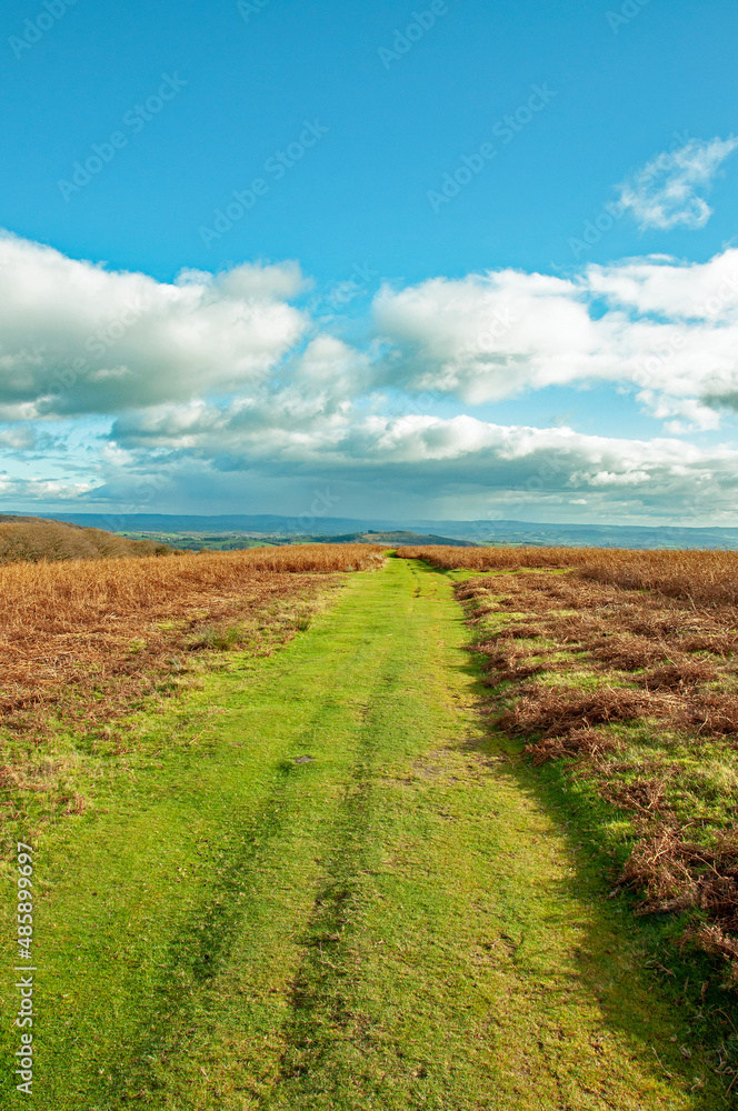 Autumn landscape in Wales.