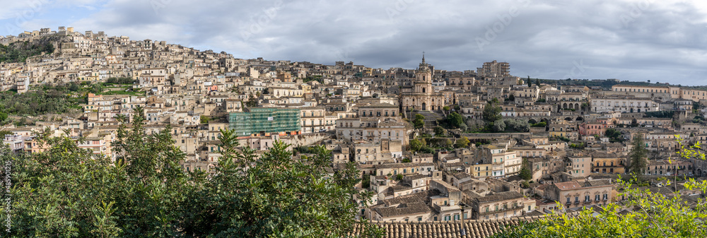 Vue panoramique de Modica en Sicile