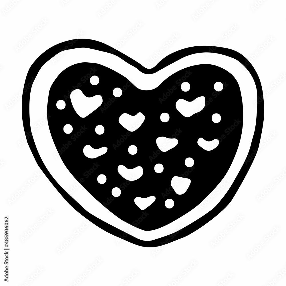 black and white hear doodle black and white hear doodle