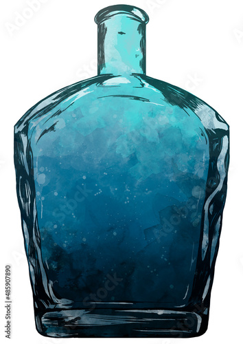 glass bottle