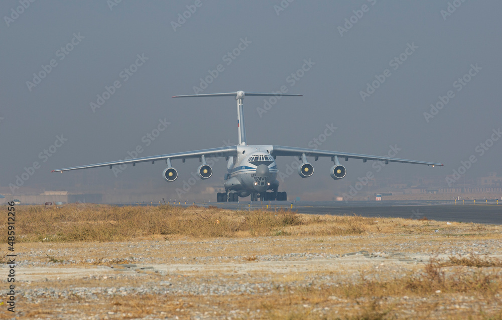 Fototapeta premium Afghanistan / Kabul Airport / Humanitarian Aid Delivery / Taliban military / 11/22/2021