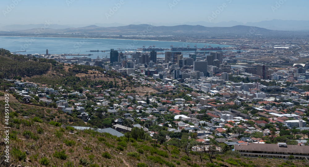 Aerial view of Cape Town, South Africa.