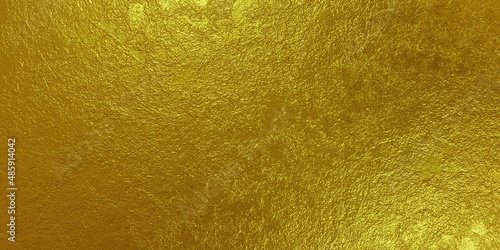 Abstract crumpled gold texture background. 3d render