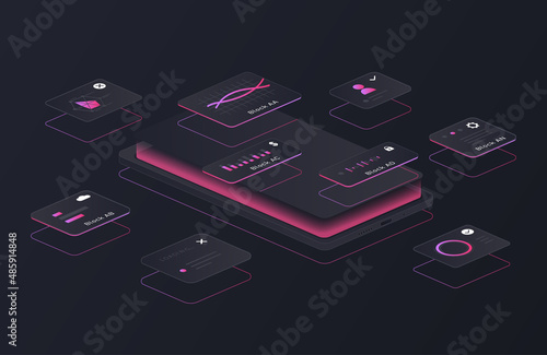 UX design abstract concept