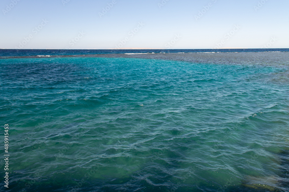 Obraz premium natural background blue color of ocean water