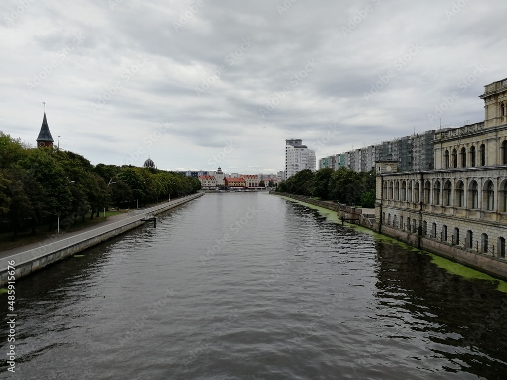 Obraz premium view of the town country