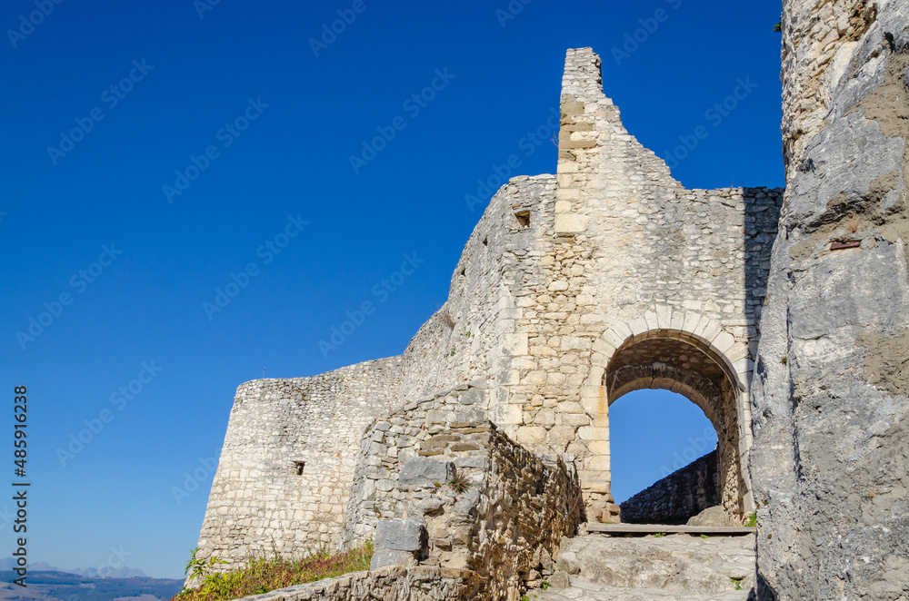 ruins of the castle, Beckov, Slovakia 