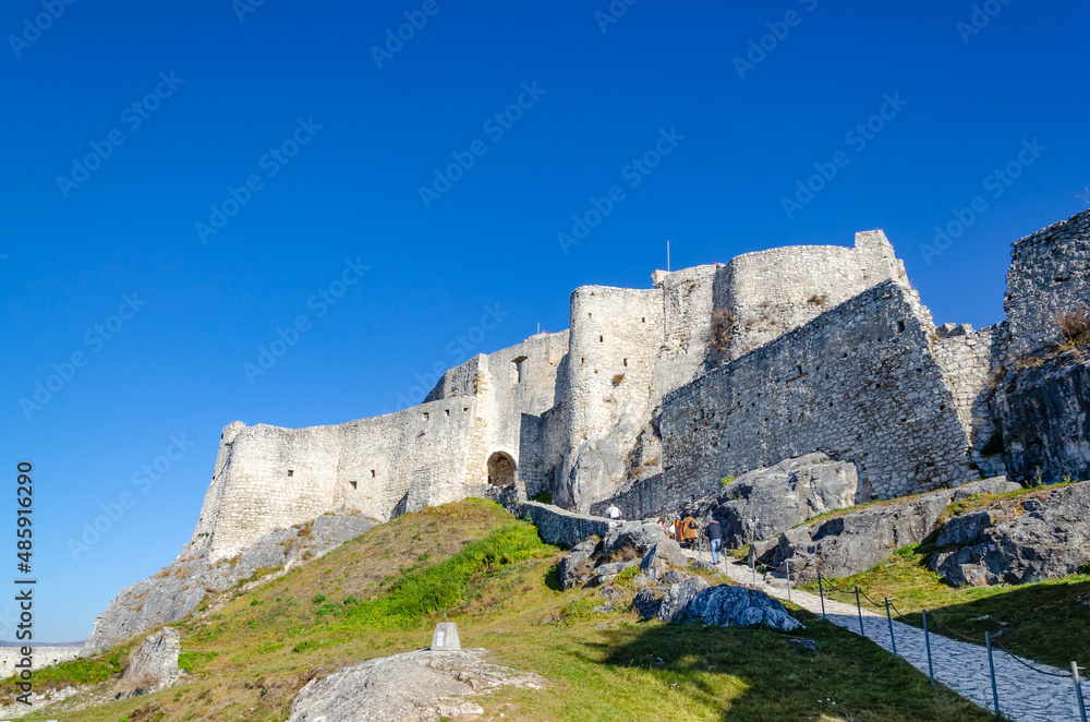 old fortress in the mountains, Beckov, Slovakia 