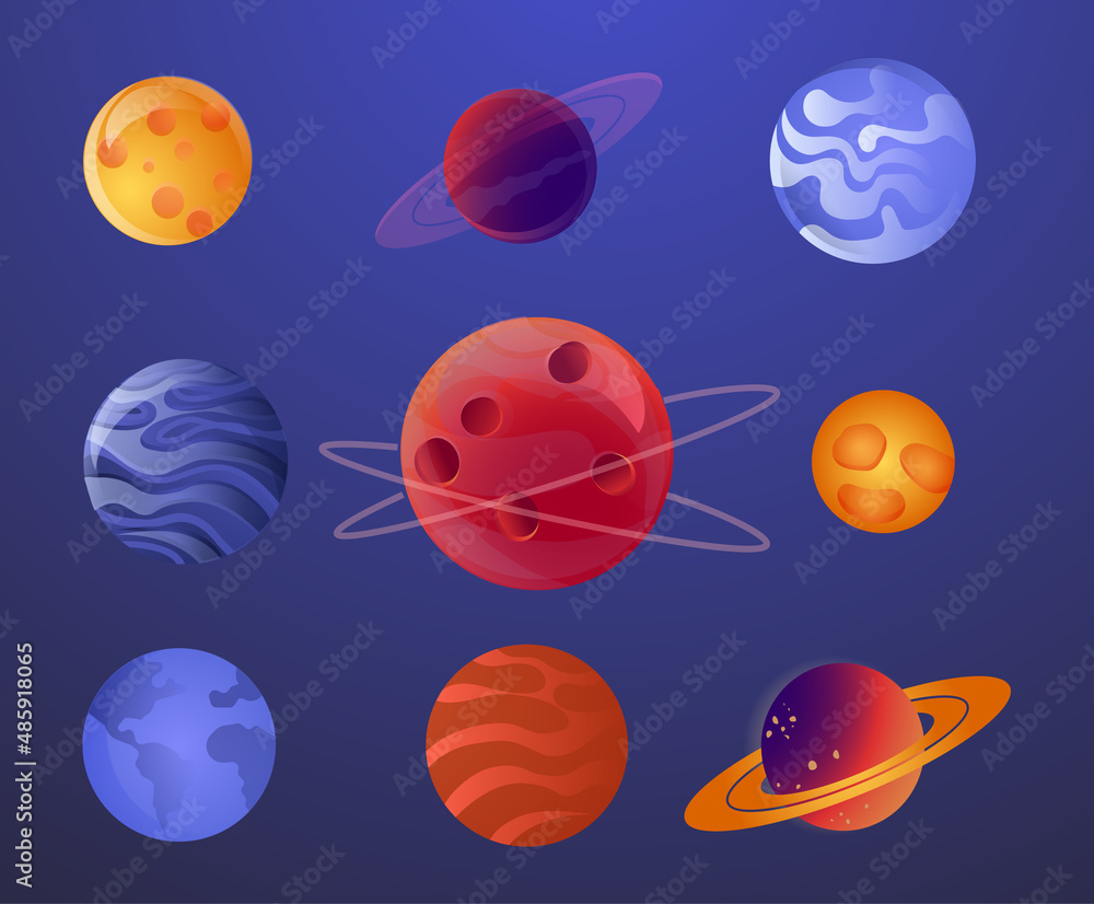 Set of realistic planets