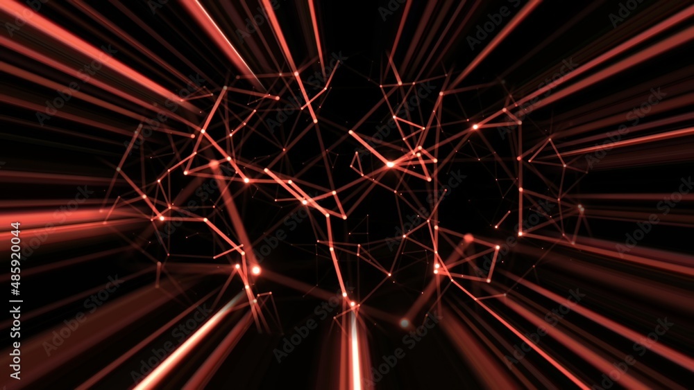Obraz premium Abstract Plexus Technology Science And Engineering Background