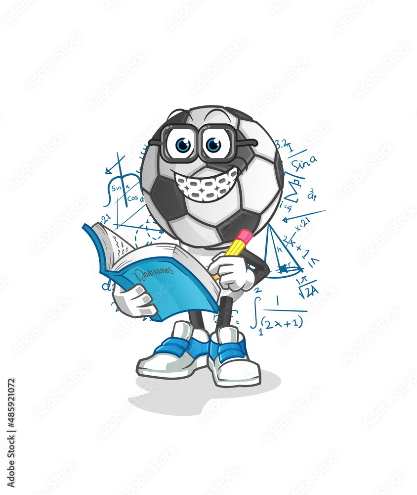 football head cartoon geek. cartoon mascot vector football head cartoon geek. cartoon mascot vector