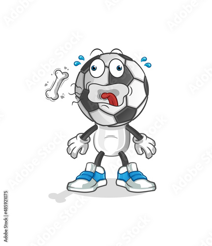 football head cartoon burp mascot. cartoon vector