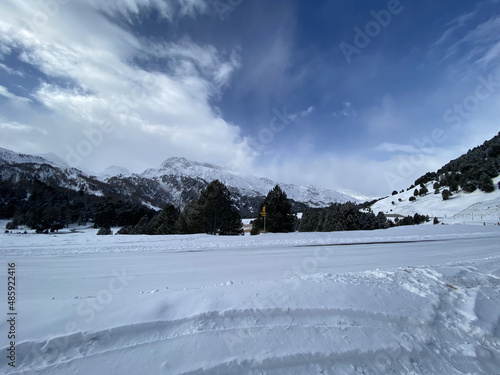 winter alpine alpen clouds sky