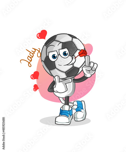 football head cartoon flirting illustration. character vector