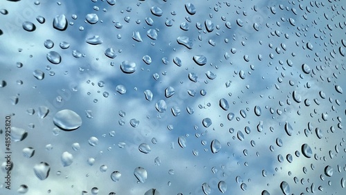 water drops on glass © Marek