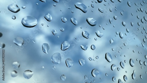 water drops on glass © Marek
