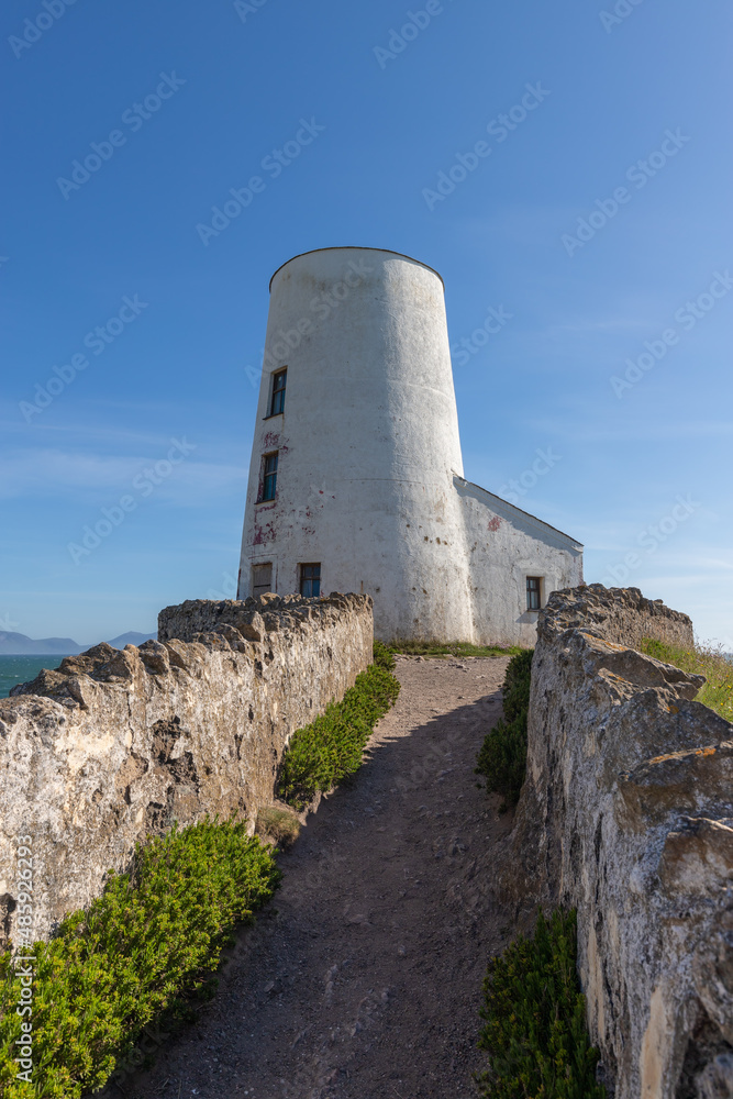 Twr Mawr Lighthouse, Llanddwyn Island, Anglesey, North Wales, UK.