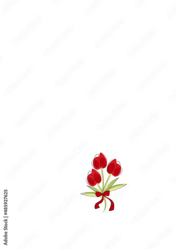 Bukiet tulipanów - obrazy, fototapety, plakaty 
