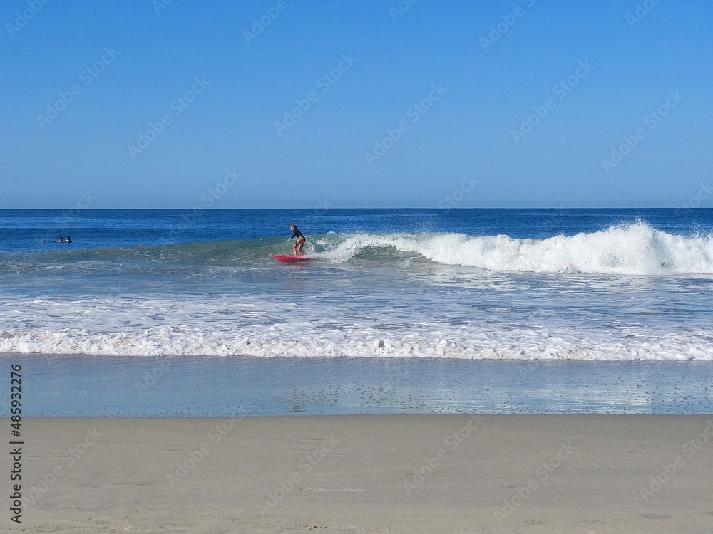 Surfers in Zicatela, Puerto Escondido, Mexico