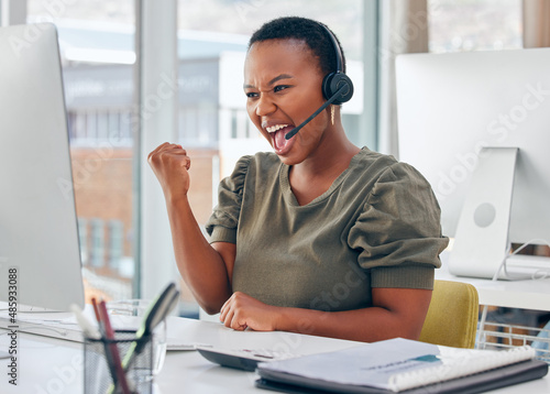 I make more sales than anyone else in my team. Shot of a businesswoman looking cheerful while working in a call centre.