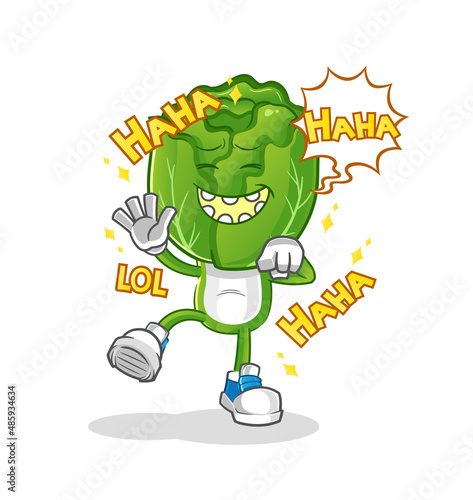 cabbage head cartoon Laugh Out Loud character. cartoon vector