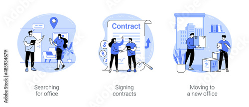 Successful entrepreneurship isolated cartoon vector illustrations se