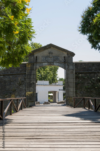Puerta de la Ciudadela (Gate of the citadel) of Colonia del Sacramento in Uruguay, an important tourist spot.