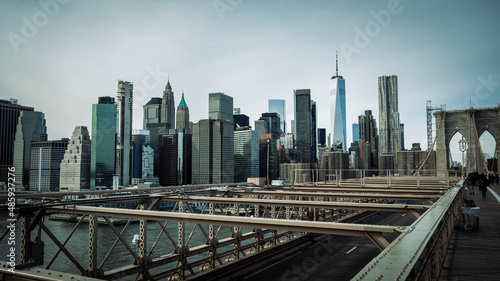 city skyline Manhattan view