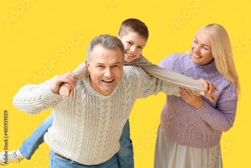 Happy grandparents and gran...