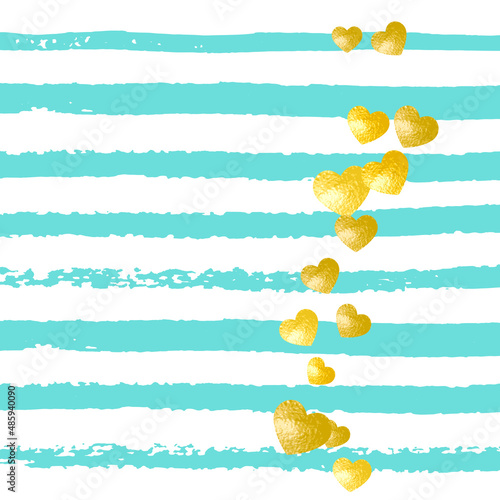 Heart Sparkle. Metallic Painting. Stripe Premium