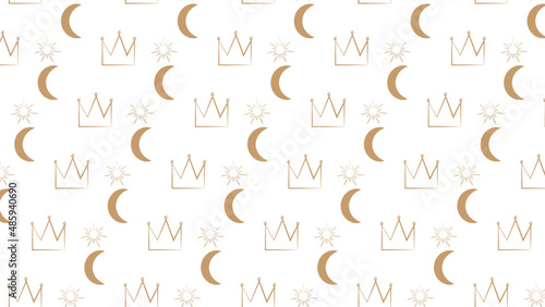 crown  star and moon 