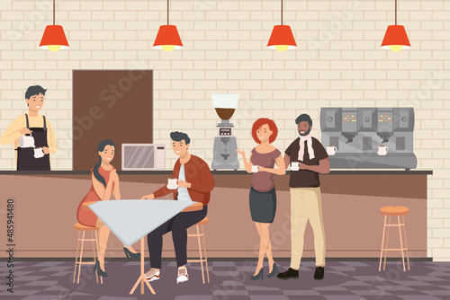 people in coffee shop