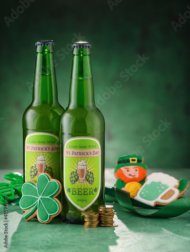 Bottles of beer, coins and ...
