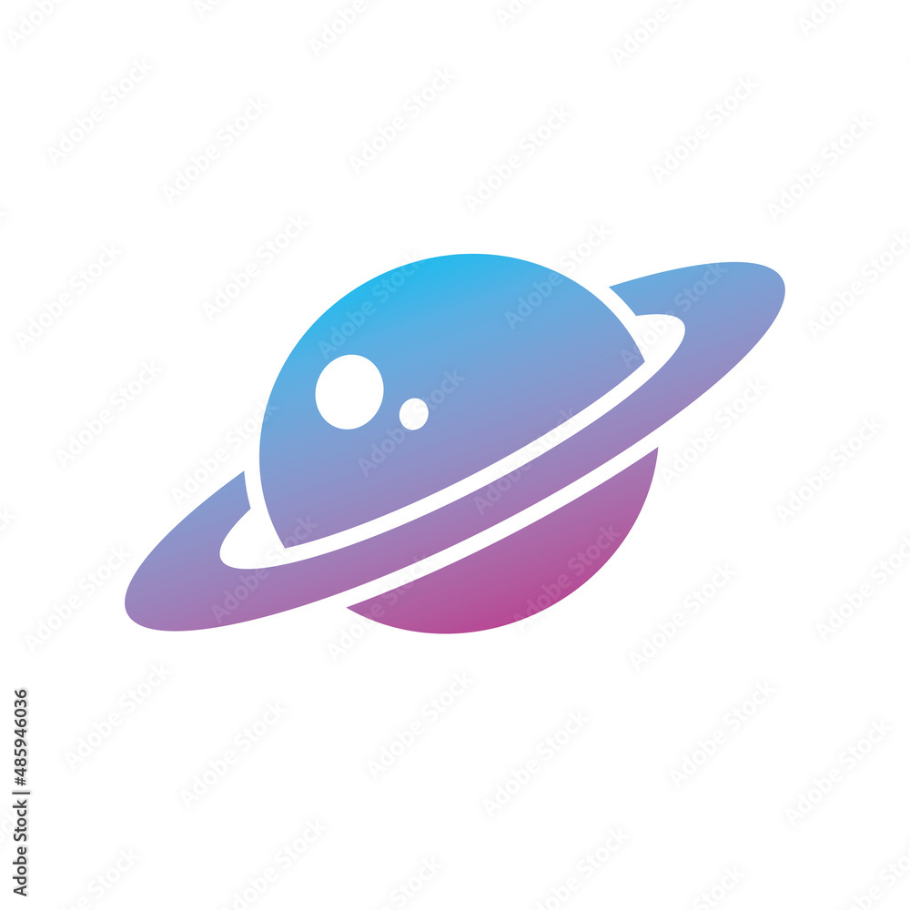 Saturn planet icon isolated, beautiful modern vector flat design. Saturn planet icon isolated, beautiful modern vector flat design.