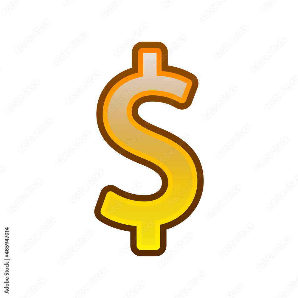 clip art of dollar sign with cartoon design,vector illustration clip art of dollar sign with cartoon design,vector illustration
