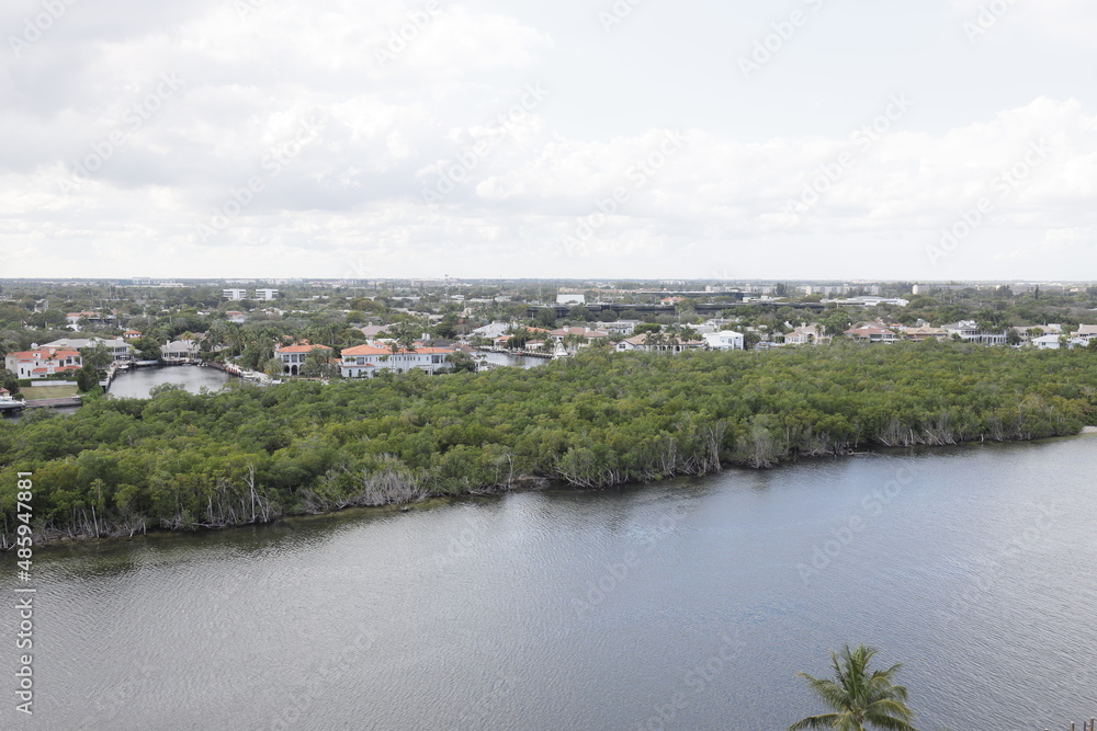 view of the intercoastal Boca Raton Florida