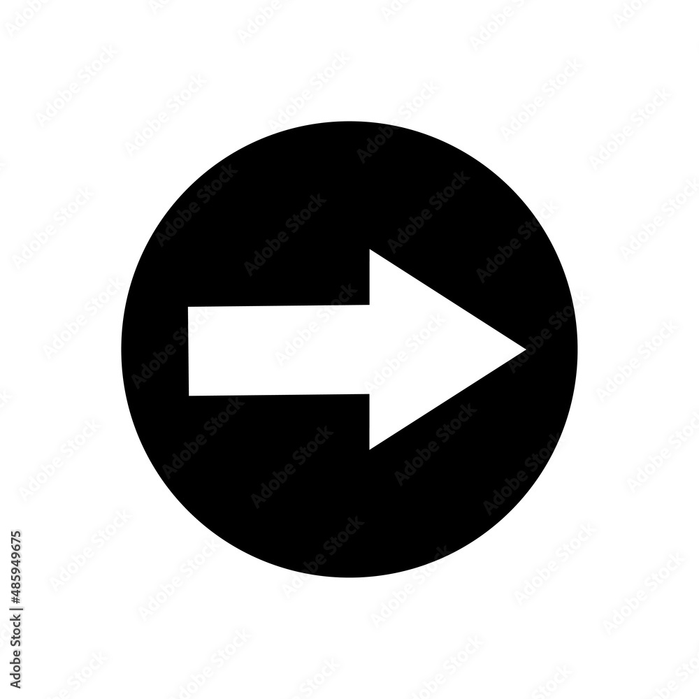 Arrow vector icon. Location icon. Flat arrow circle for web design. Vector illustration. stock image. Arrow vector icon. Location icon. Flat arrow circle for web design. Vector illustration. stock image.