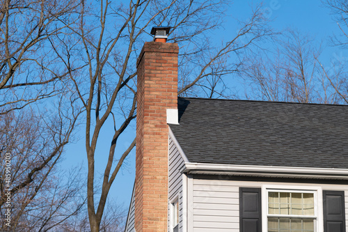 outdoor chimney from the fireplace roof sky
