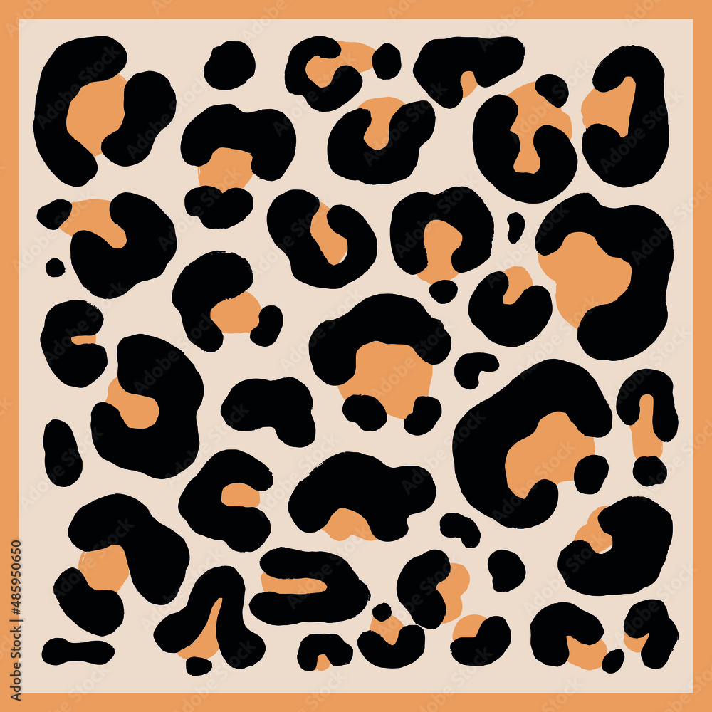 Leopard pattern boho vector illustration Leopard pattern boho vector illustration