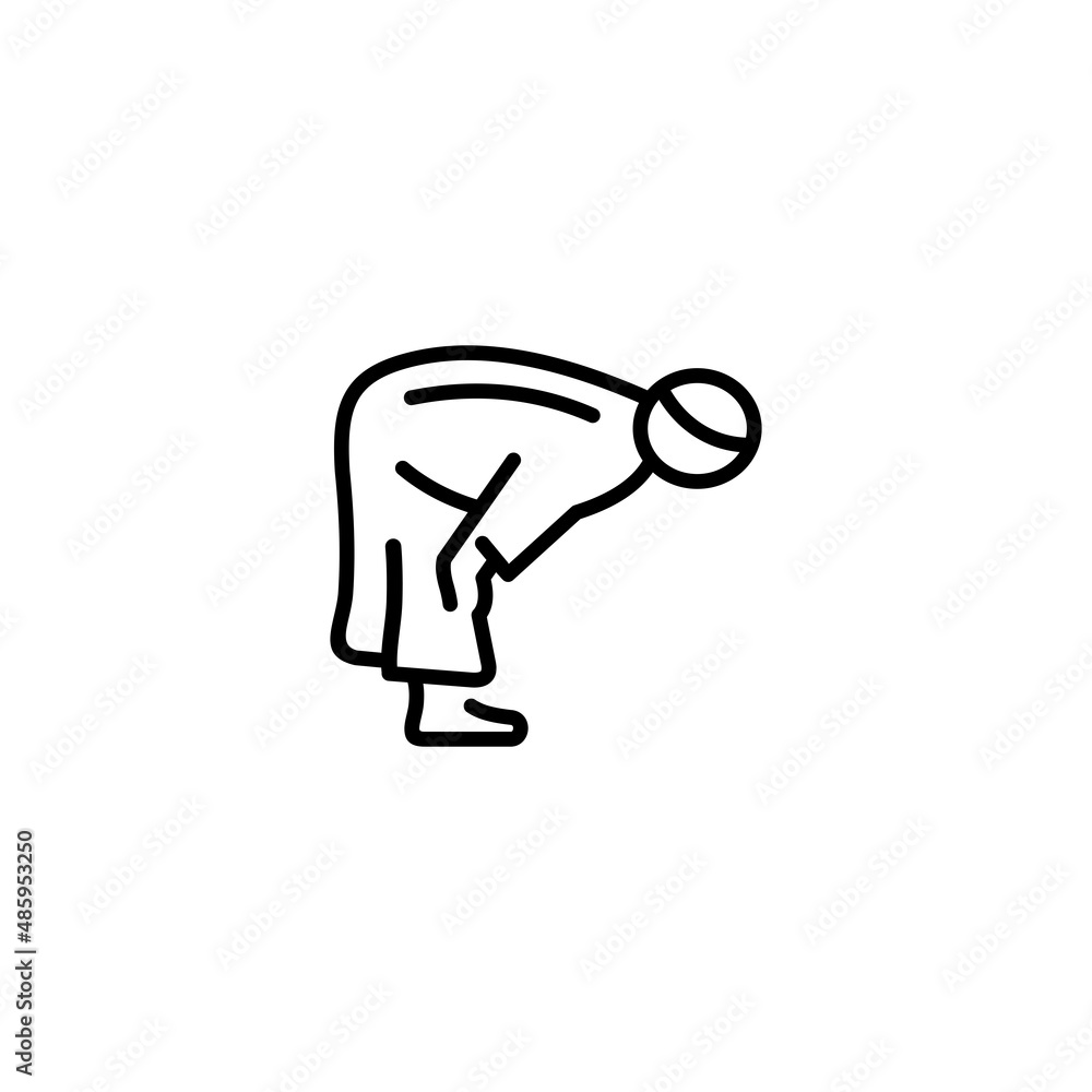 Ruku outline icon vector illustration Ruku outline icon vector illustration