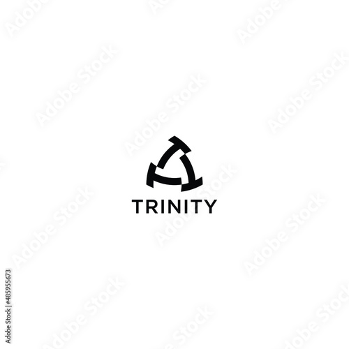 Triple T trinity Logo Design Vector