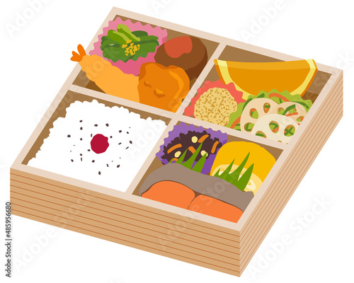 行楽弁当　イラスト