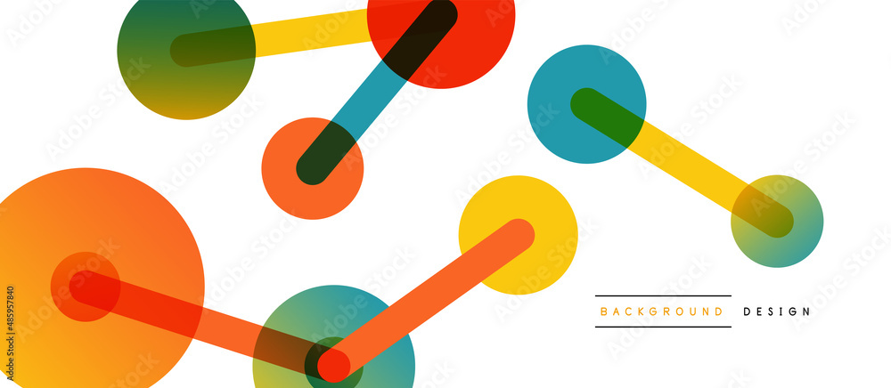 Line points connections geometric abstract background. Circles connected by lines. Trendy techno business template for wallpaper, banner, background or landing Line points connections geometric abstract background. Circles connected by lines. Trendy techno business template for wallpaper, banner, background or landing