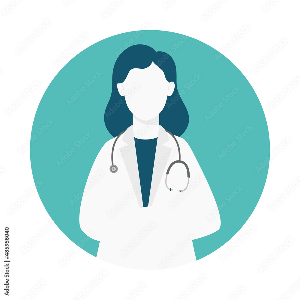 female doctor with stethoscope female doctor with stethoscope