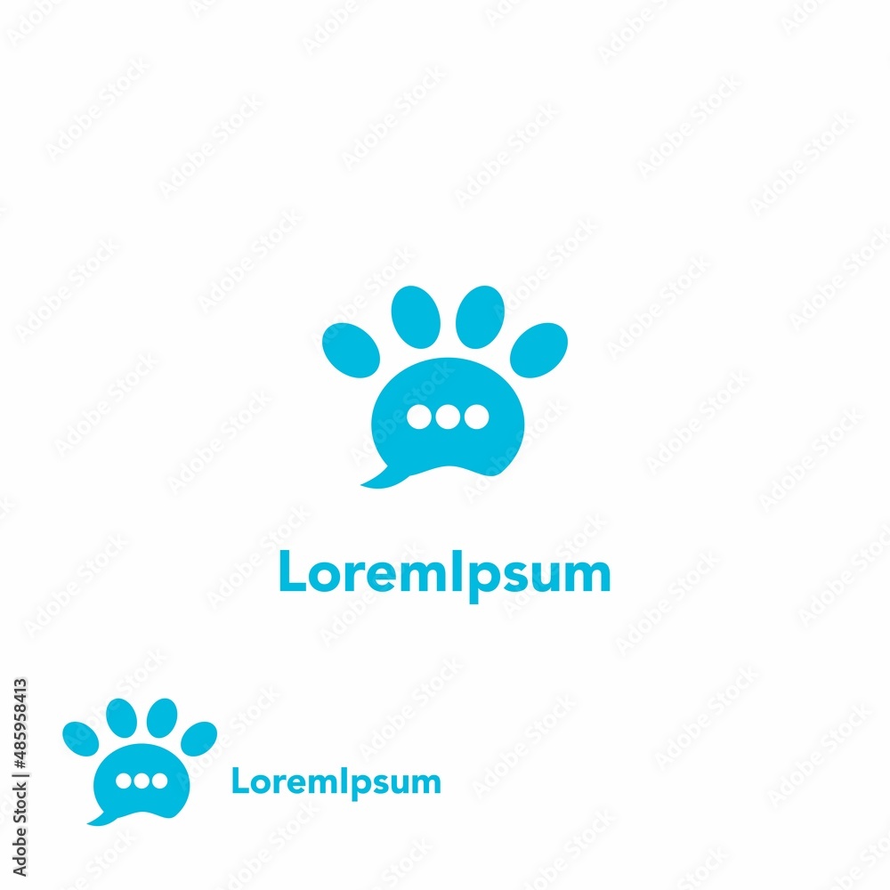 pet consult logo design on isolated background, paw icon with bubble speech concept, pet care logo template
pet consult logo design on isolated background, paw icon with bubble speech concept, pet care logo template
