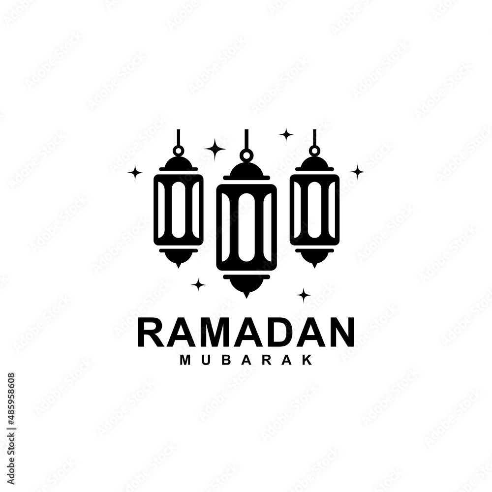 Ramadan logo. Islamic lantern simple flat logo vector illustration. Lantern logo vector Ramadan logo. Islamic lantern simple flat logo vector illustration. Lantern logo vector