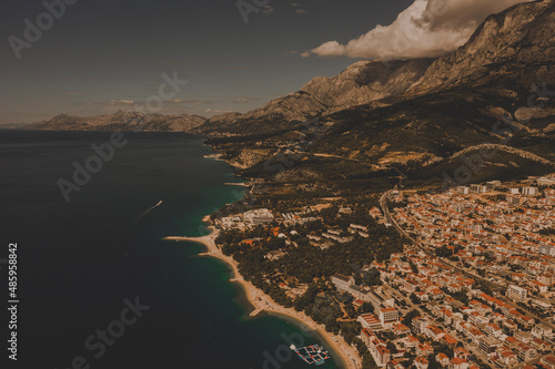 Makarska, Croatia
A cinematic coastal view looking north. photo